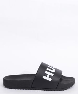 Rubber sandals with logo detail