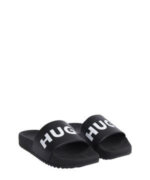 Rubber sandals with logo detail