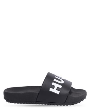 Rubber sandals with logo detail