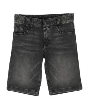 Straight-fit denim shorts