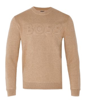 Straight fit jumper with logo detail