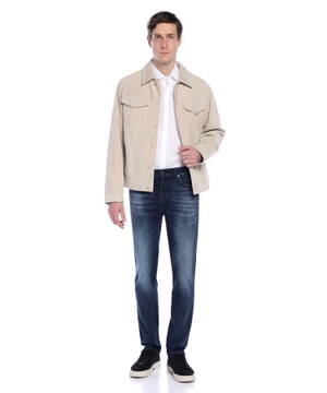 Slim-fit shirt in Italian-made linen