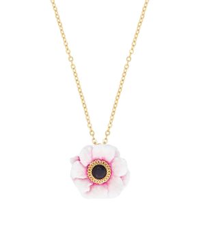 Peony flower necklace