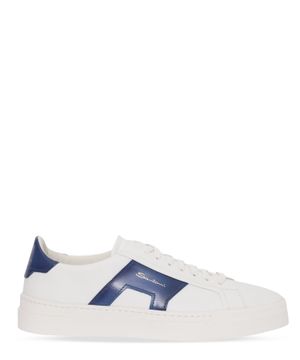 Lace up sneakers with logo print