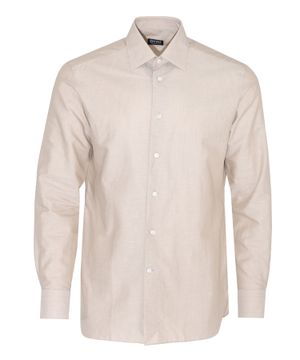 Straight fit shirt with long sleeves