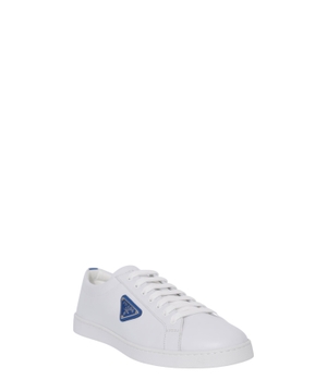Logo detail leather sneakers