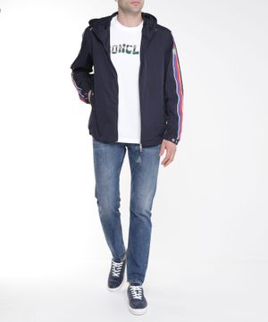 Long sleeve jacket with logo detail