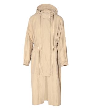 Long sleeve hooded trench