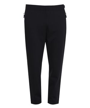 Straight fit trousers with logo detail