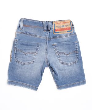 Denim shorts with logo detail