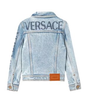 Logo printed denim jacket