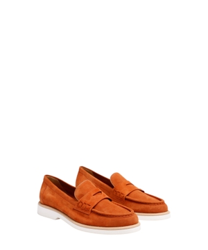 Funnel Tan suede loafers