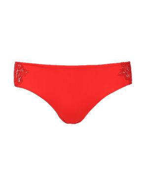 Lace trim bikini bottom