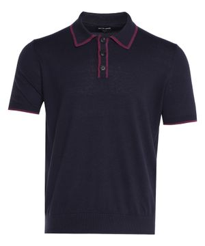 Short sleeve polo with classic collar