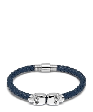 Woven leather bracelet