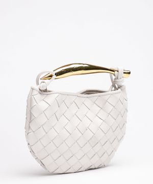 Mini Sardine metallic top handle crossbody bag