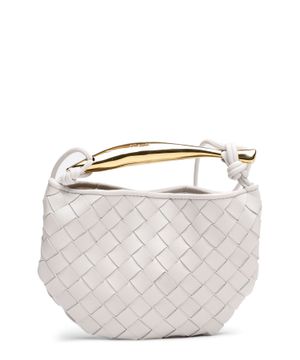 Mini Sardine metallic top handle crossbody bag