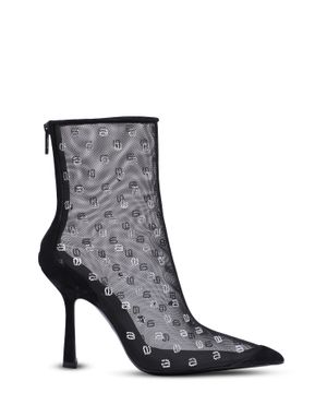 Crystal logo mesh boots