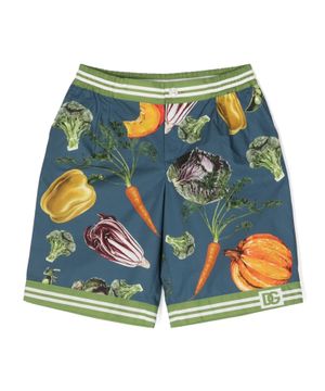 Vegetables printed shorts