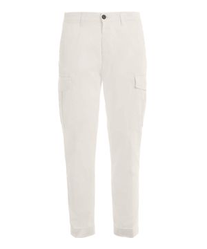 Straight fit trousers with patch pockets