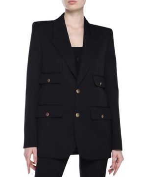V-neck long sleeve blazer
