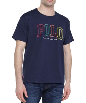 Loqo printli qısaqol t-shirt
