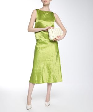 Satin midi ətək