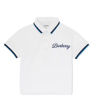 Logo applique polo shirt