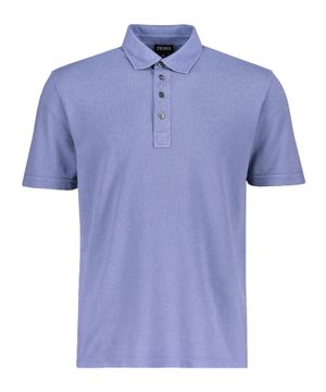 Short sleeve straight fit polo