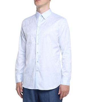Long sleeve shirt with classic collar