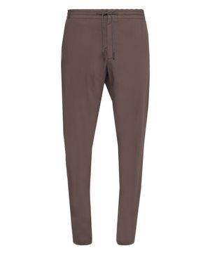 Straight fit trousers with elastic waistband