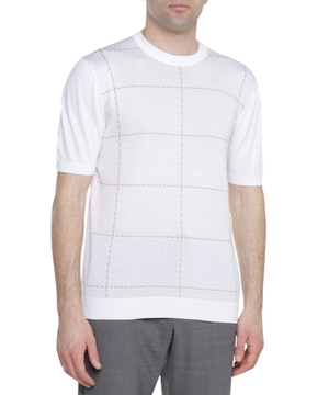 Düz biçimli qısaqol T-shirt