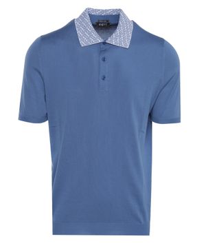 Polo with button up collar