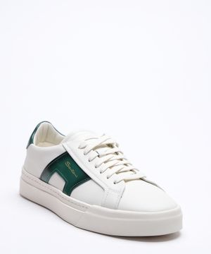 Lace up sneakers with logo print