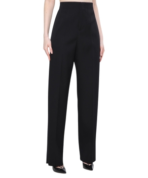 Wide-leg high-waist trousers