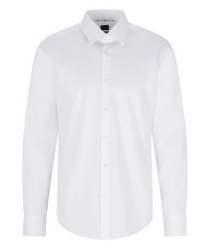 Long sleeve straight fit shirt