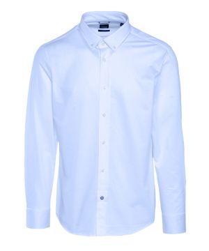 Straight fit shirt with long sleeves