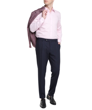 Straight fit shirt with long sleeves