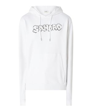 Long sleeve hoodie with logo print