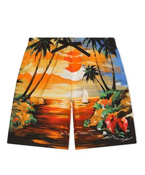 Sunset printed shorts