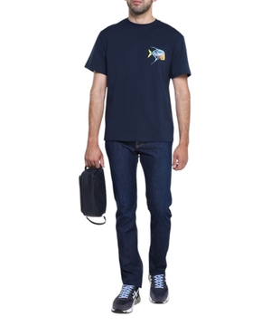 Dairəvi yaxa ilə qısaqol T-shirt