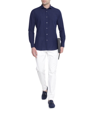 Long sleeve shirt with classic collar