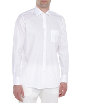 Long sleeve shirt with classic collar