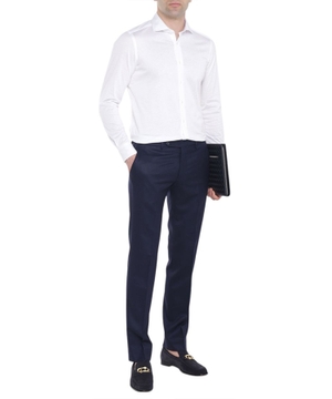 Long sleeve shirt with classic collar