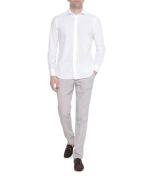 Long sleeve shirt with classic collar