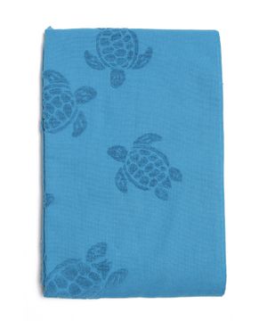 Turtle motif towel