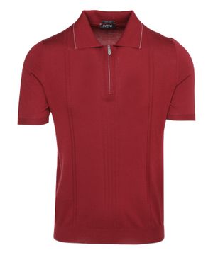 Short sleeve polo with classic collar