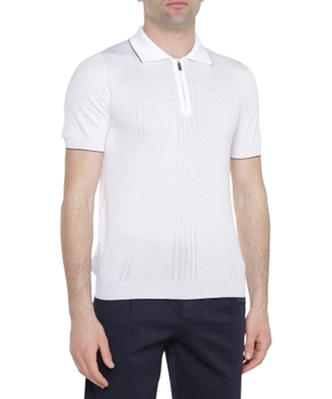 Short sleeve polo with classic collar