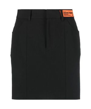 Mini skirt with logo detail