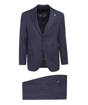 Two button fastening straight fit suit